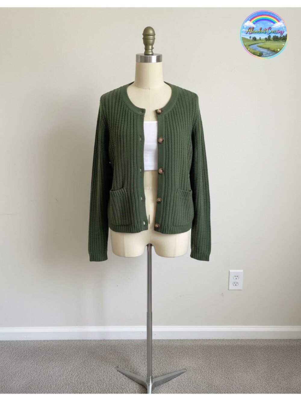 Women's Button Up Long Sleeve Open Front Knit Cardigan Sweater